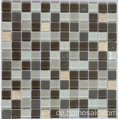 25x25x4mm Glasmischung Marmor Mosaikfliesen